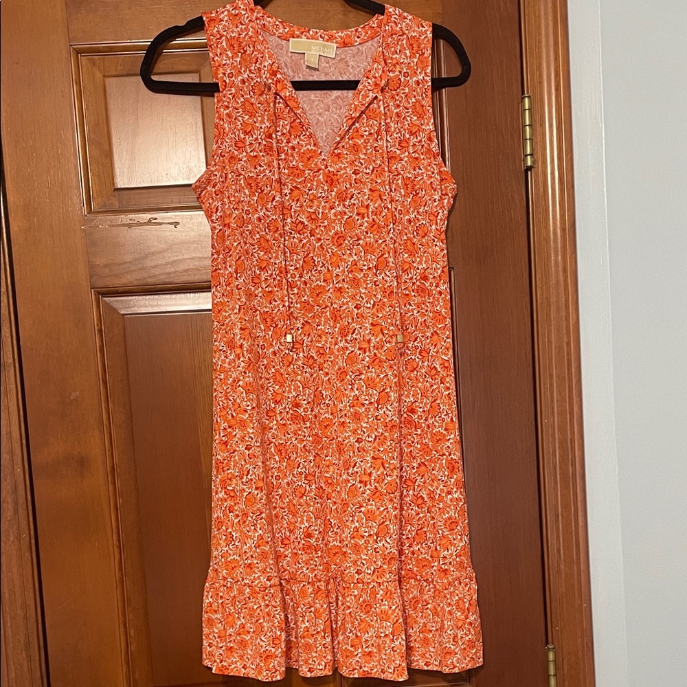Michael Kors | Orange Floral Mini Dress